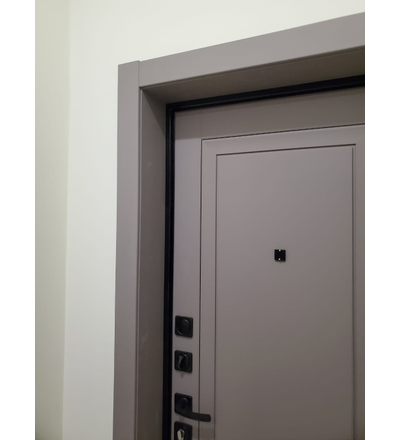 ТАНДОР. СТАЛЬ 2 мм. ДЕКАНТО 100 мм. ТРЕХКОНТУРНАЯ. ЧЕРНЫЙ БУКЛЕ / SOFT TOUCH СЕРЫЙ БАРХАТ