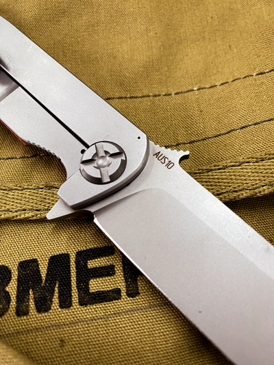 Складной нож Чиж NEXT HD сталь AUS 10,  рукоять G10, цвет красный