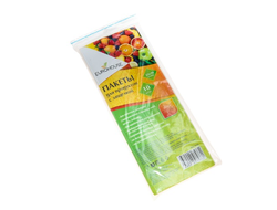 ПАКЕТЫ ДЛЯ ЗАМОРОЗКИ  ПРОДУКТОВ С ЗАЩЕЛКОЙ, 23*30 СМ, 10 ШТУК