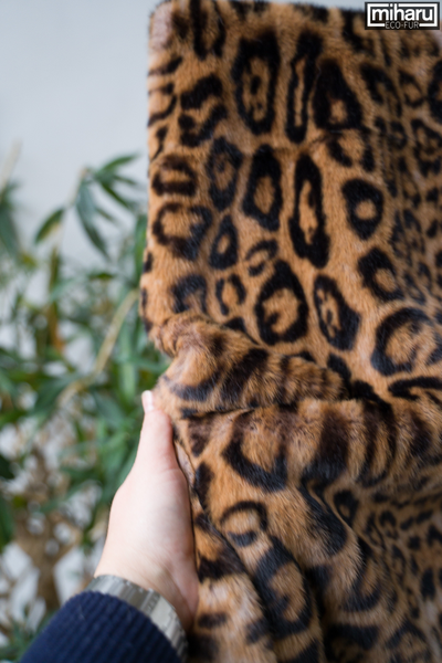 Ткань мех искусственный под леопарда PL158