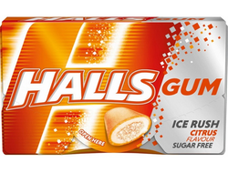 Жевательная резинка Halls Цитрус 18гр (16)*15