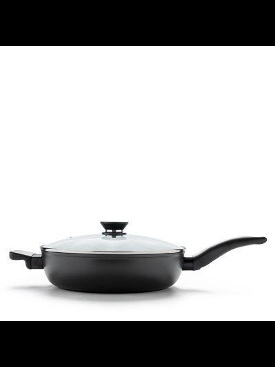 Сковорода с антипригарным покрытием айкук со стеклянной крышкой от Амвей