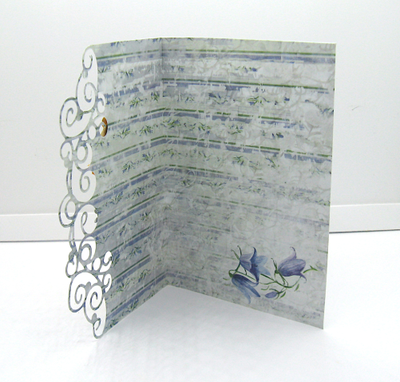 Ажурная поздравительная открытка ручной работы