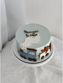 Торт с паровозиком