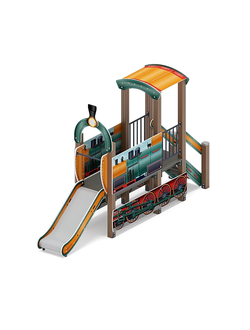 «Паровозик» (цветной) ДИК 1.03.5.01-17 H=750 игровой комплекс