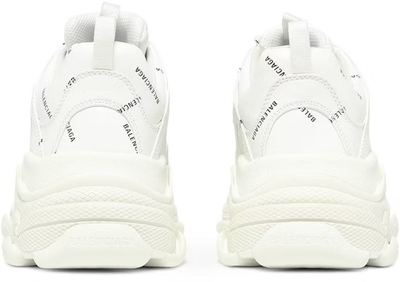 Balenciaga Triple S Trainer Allover Logo White женские
