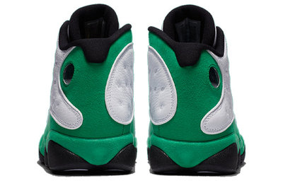 Air jordan retro 13 black and green top