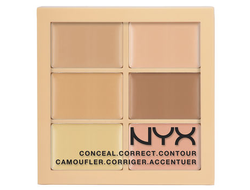 Палитра корректоров NYX Conceal, Correct, Contour Palette 01 Светлая