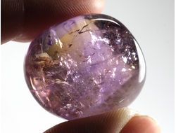 Аметрин, галтовка, Боливия (27*13*18 мм, 17 г) №38344