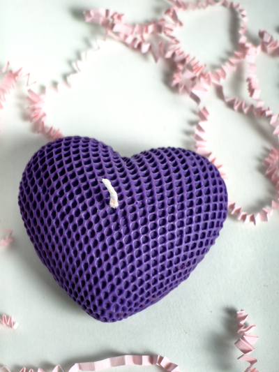 Свеча "Сердце" Фиолет