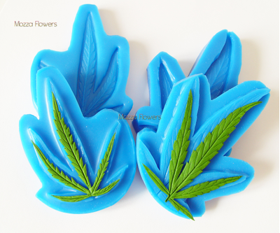 "Лист конопли" силиконовый молд (вайнер)