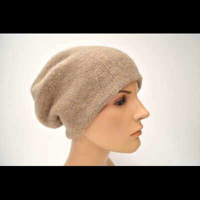 Берет Vizio 1722 ореховый стразы