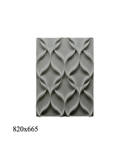 панель 3D декор из гипса ПНЛ-02