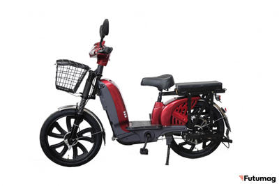 Электромопед GreenCamel Тайфун 17 (48V 12Ah 350W) быстросъем Красный