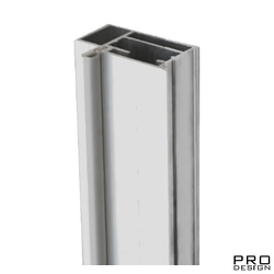 Алюминиевый короб для скрытых дверей Nevidimka - 2  (для гипсокортоновых стен открыванием на себя) RAL 9003