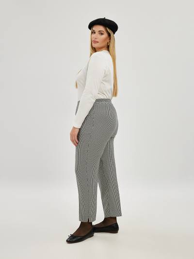 Брюки черно-белые "гусиная лапка"