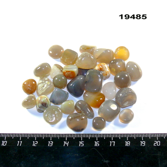 Агат серый натуральный арт.19485: россыпь для декорирования