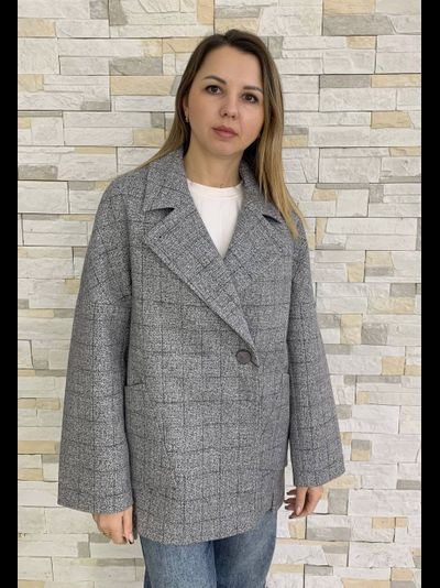 Пальто 947 серый