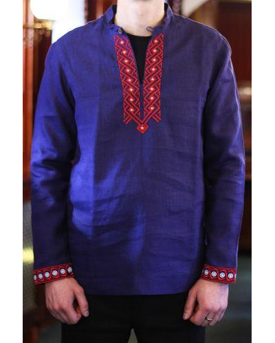 Русская льняная рубаха "Живая вода", 44-60