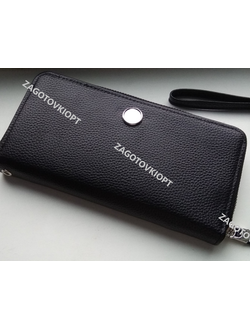 Клатч из ребристой эко кожи под нанесение логотипа с металлической вставкой и линзой