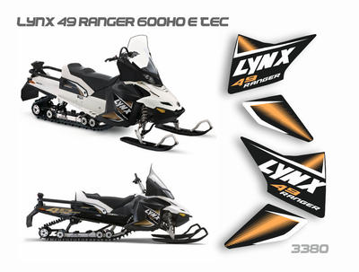 Наклейки на снегоход Lynx Ranger 69 800 E-tec LIMITED #3380