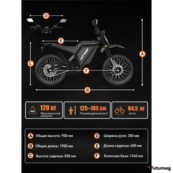 Электропитбайк HITWAY MTC15