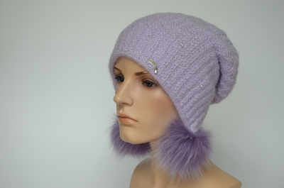 Шапка Vizio Италия 1120 PP 66  лавандовая