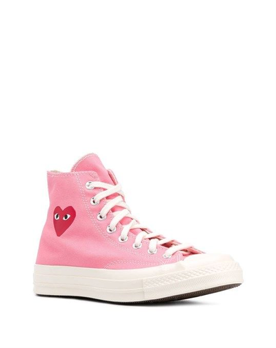 Кеды Comme Des Garcons X Chuck 70 розовые высокие