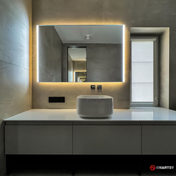 Зеркало с подсветкой, подогревом и встроенной акустикой HarmoniQ Simple