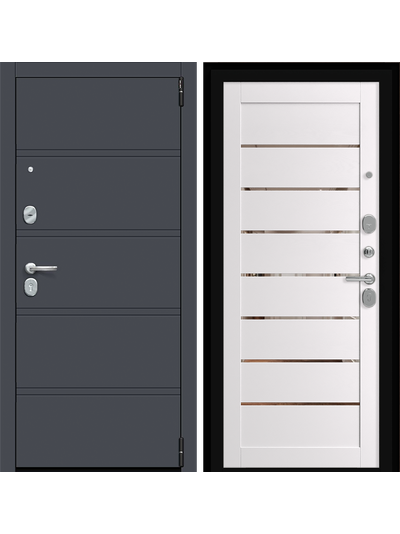 ДС Porta R-3 8/П222 Graphite Pro/Arctic Wood MG/Лунный камень (полотна-90 мм) МДФ панель 10 мм; Арт 00000507