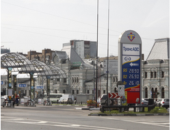 Реклама на АЗС в районе Марьина Роща