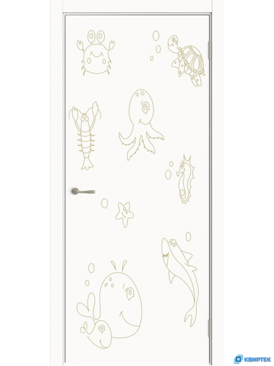 Межкомнатная глухая дверь с покрытием Эмаль Пикколино 08 купить в Челябинске | КВИРТЕК