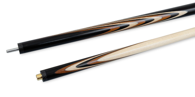 Кий / пирамида 2-pc "Классика" (термограб черный, белый) 13 запилов