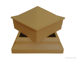 Комплект крышки и юбки для столба TERRAPOL Светло-коричневый