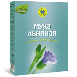 Мука льняная с селеном, калием, магнием 0,3 кг, Компас Здоровья