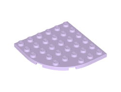 Plate, Round Corner 6 x 6, Lavender (6003 / 6278352)