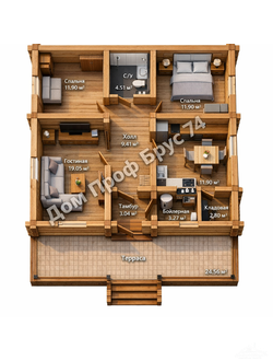 «Маркаб»  10,02 х 10,02 м — 102,34 м²