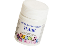Краска акриловая по ткани Decola 50мл цвет Белый