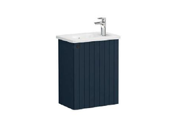 Модуль с круглой раковиной, Vitra Root Groove, 45 см, с дверцей, матовый темно-синий, правосторонний, 69203