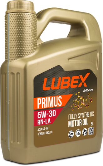 Синтетическое моторное масло &quot; LUBEX PRIMUS RN-LA&quot; 5W30, 5 л