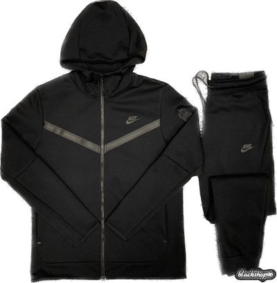 Костюм Nike Tech Fleece Black ORIGINAL (S, M, L, XL)