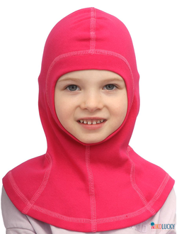 Шапка-шлем 23301-02 95%хлопок 5%лайкра, малиновый 46-48