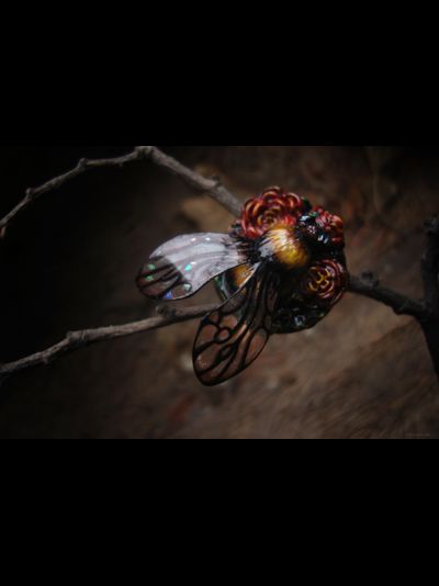 Коллекционное кольцо "Царевич Шмель в цветущем саду"