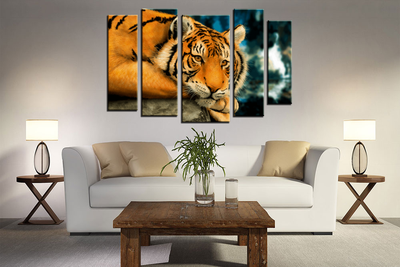 Модульная картина "Грустная кошка"