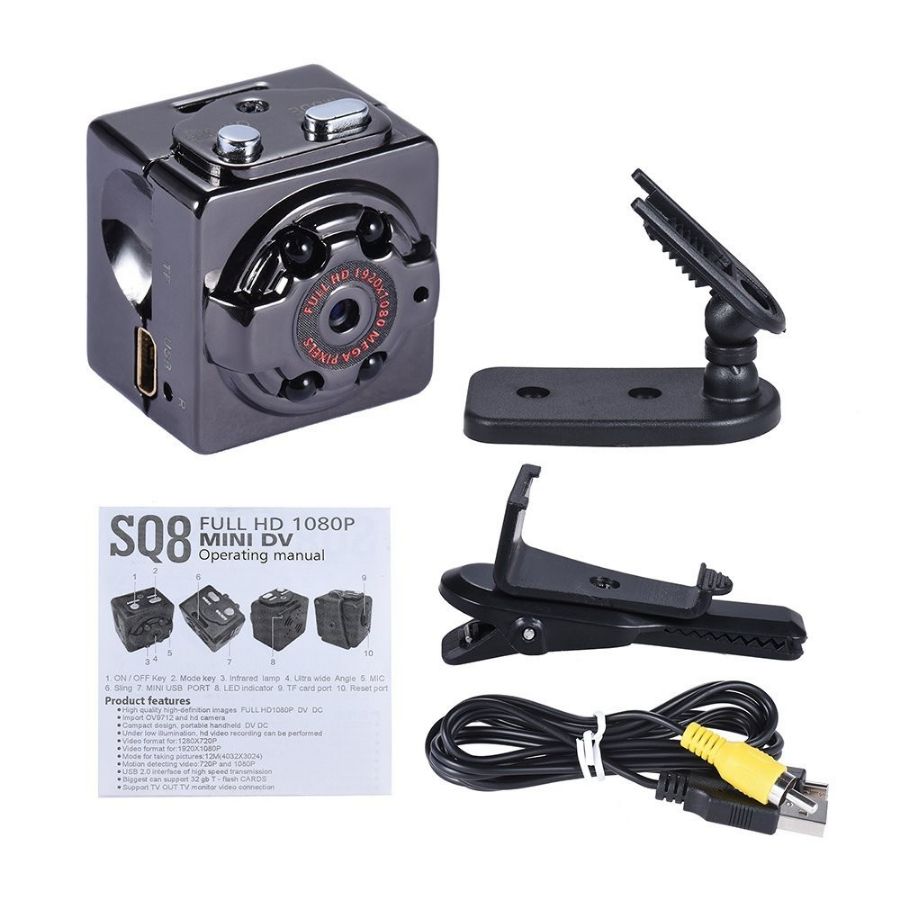 Мини камера видеорегистратор sq8 mini dv hd 1080p инструкция