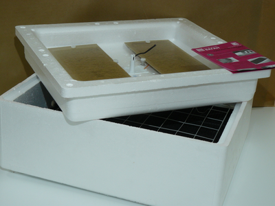 Механический инкубатор ИБ2НБ на 63/90 яйца с терморегулятором 220 В (без электропривода) / вариант 1