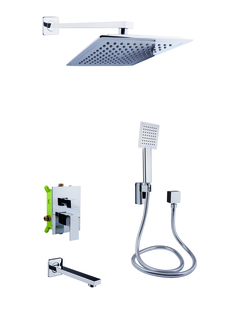 Смеситель для душа с переключением скрытый монтаж Potato P3330-3