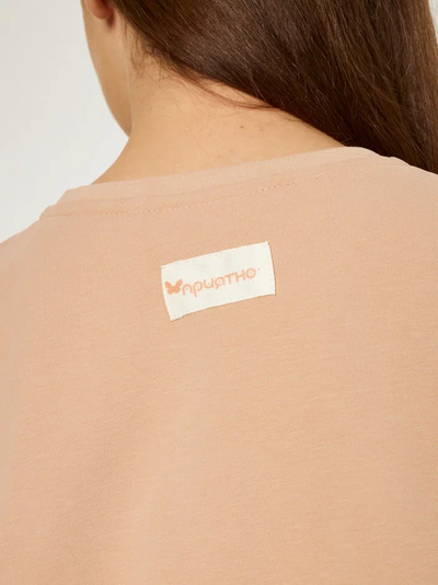 ЖЕНСКАЯ ФУТБОЛКА БЕЖЕВАЯ "ДАРИ"