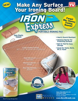 УНИВЕРСАЛЬНЫЙ КОВРИК ДЛЯ ГЛАЖКИ БЕЛЬЯ &quot;IRON EXPRESS&quot;