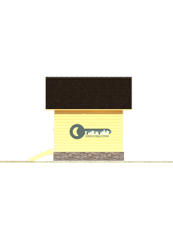 Б-15  ГАБАРИТНЫЕ РАЗМЕРЫ: (3,5Х4,5М) 1 ЭТАЖ, ОБЩАЯ ПЛОЩАДЬ: 15,75М²
